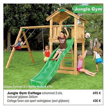 Aanbiedingen Jungle gym cottage - Jungle Gym - Geldig van 30/03/2015 tot 31/08/2015 bij Multi Bazar