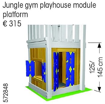 Aanbiedingen Jungle gym playhouse module platform - Jungle Gym - Geldig van 24/02/2015 tot 31/12/2015 bij Multi Bazar