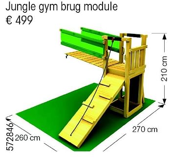 Aanbiedingen Jungle gym brug module - Jungle Gym - Geldig van 24/02/2015 tot 31/12/2015 bij Multi Bazar