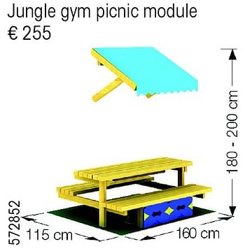 Aanbiedingen Jungle gym picnic module - Jungle Gym - Geldig van 24/02/2015 tot 31/12/2015 bij Multi Bazar