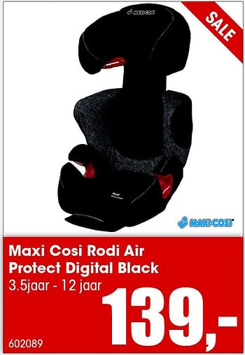 Aanbiedingen Maxi cosi rodi air protect digital black - Maxi-cosi - Geldig van 26/06/2015 tot 31/08/2015 bij Multi Bazar
