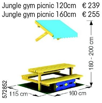Aanbiedingen Jungle gym picnic - Jungle Gym - Geldig van 24/02/2015 tot 31/12/2015 bij Multi Bazar