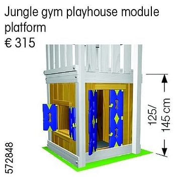 Aanbiedingen Jungle gym playhouse module platform - Jungle Gym - Geldig van 24/02/2015 tot 31/12/2015 bij Multi Bazar