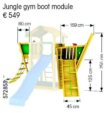 Aanbiedingen Jungle gym boot module - Jungle Gym - Geldig van 24/02/2015 tot 31/12/2015 bij Multi Bazar