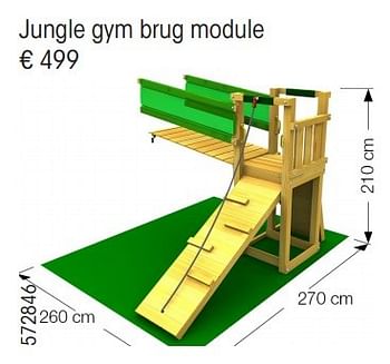 Aanbiedingen Jungle gym brug module - Jungle Gym - Geldig van 24/02/2015 tot 31/12/2015 bij Multi Bazar