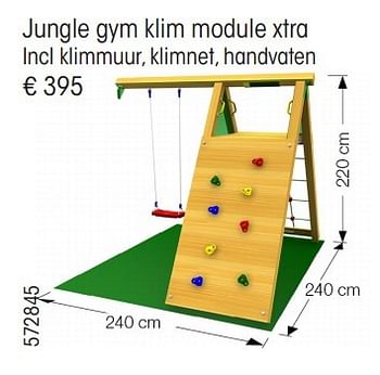 Aanbiedingen Jungle gym klim module xtra - Jungle Gym - Geldig van 24/02/2015 tot 31/12/2015 bij Multi Bazar