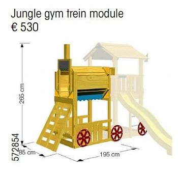 Aanbiedingen Jungle gym trein module - Jungle Gym - Geldig van 24/02/2015 tot 31/12/2015 bij Multi Bazar