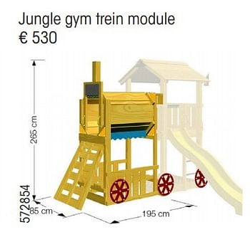 Aanbiedingen Jungle gym trein module - Jungle Gym - Geldig van 24/02/2015 tot 31/12/2015 bij Multi Bazar