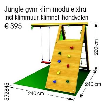 Aanbiedingen Jungle gym klim module xtra - Jungle Gym - Geldig van 24/02/2015 tot 31/12/2015 bij Multi Bazar