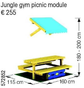 Aanbiedingen Jungle gym picnic module - Jungle Gym - Geldig van 24/02/2015 tot 31/12/2015 bij Multi Bazar