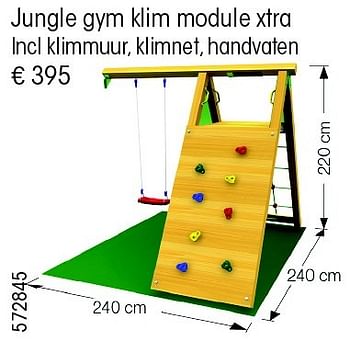 Aanbiedingen Jungle gym klim module xtra - Jungle Gym - Geldig van 24/02/2015 tot 31/12/2015 bij Multi Bazar