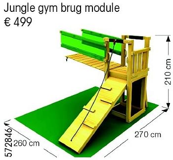 Aanbiedingen Jungle gym brug module - Jungle Gym - Geldig van 24/02/2015 tot 31/12/2015 bij Multi Bazar