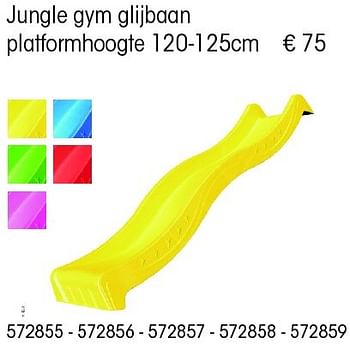 Aanbiedingen Jungle gym glijbaan platformhoogte - Jungle Gym - Geldig van 24/02/2015 tot 31/12/2015 bij Multi Bazar