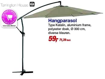 Aanbiedingen Hangparasol katalin - Tarrington House - Geldig van 17/06/2015 tot 30/06/2015 bij Makro