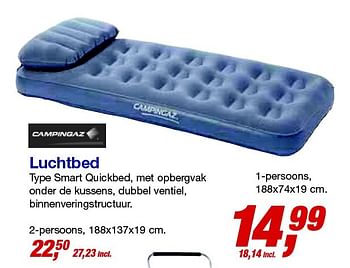 Aanbiedingen Luchtbed smart quickbed - Campingaz - Geldig van 17/06/2015 tot 30/06/2015 bij Makro