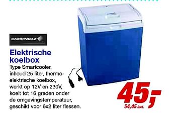 Aanbiedingen Elektrische koelbox smartcooler - Campingaz - Geldig van 17/06/2015 tot 30/06/2015 bij Makro