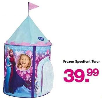 Aanbiedingen Frozen speeltent toren - Disney  Frozen - Geldig van 15/06/2015 tot 05/07/2015 bij Baby & Tiener Megastore