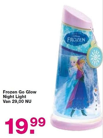 Aanbiedingen Frozen go glow night light - Disney  Frozen - Geldig van 15/06/2015 tot 05/07/2015 bij Baby & Tiener Megastore