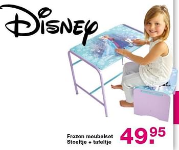 Aanbiedingen Frozen meubelset stoeltje + tafeltje - Disney  Frozen - Geldig van 15/06/2015 tot 05/07/2015 bij Baby & Tiener Megastore