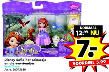 Aanbiedingen Disney sofia het prinsesje en dierenvriendjes - Disney - Geldig van 20/06/2015 tot 05/07/2015 bij Bart Smit