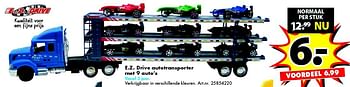 Aanbiedingen E.z. drive autotransporter met 9 auto`s - E.Z.Drive - Geldig van 20/06/2015 tot 05/07/2015 bij Bart Smit