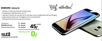 Aanbiedingen Samsung galaxy s6 - Samsung - Geldig van 22/06/2015 tot 05/07/2015 bij Dixons