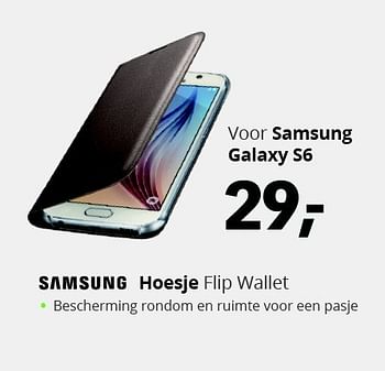 Aanbiedingen Samsung hoesje flip wallet - Samsung - Geldig van 22/06/2015 tot 05/07/2015 bij Dixons