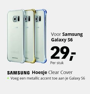 Aanbiedingen Samsung hoesje clear cover - Samsung - Geldig van 22/06/2015 tot 05/07/2015 bij Dixons