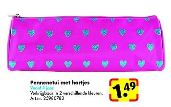 Aanbiedingen Pennenetui met hartjes - Huismerk - Bart Smit - Geldig van 20/06/2015 tot 27/09/2015 bij Bart Smit
