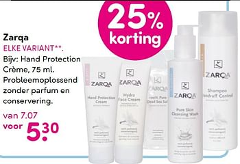 Aanbiedingen Hand protection crème.probleemoplossend zonder parfum en conservering - Zarqa - Geldig van 22/06/2015 tot 05/07/2015 bij da