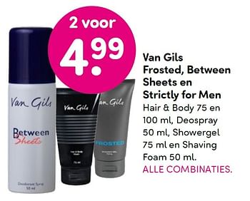 Aanbiedingen Van gils frosted, between sheets en strictly for men - Van Gils - Geldig van 22/06/2015 tot 05/07/2015 bij da