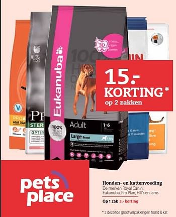 Aanbiedingen Honden en kattenvoeding de merken royal canin - Royal Canin - Geldig van 22/06/2015 tot 05/07/2015 bij Pets Place