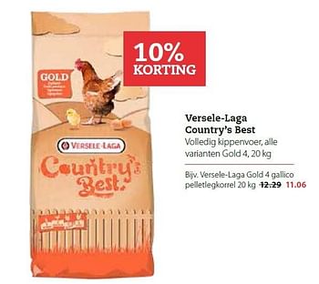 Aanbiedingen Versele-laga country`s best - Versele-Laga - Geldig van 22/06/2015 tot 05/07/2015 bij Pets Place