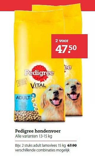 Aanbiedingen Pedigree hondenvoer - Pedigree - Geldig van 22/06/2015 tot 05/07/2015 bij Pets Place