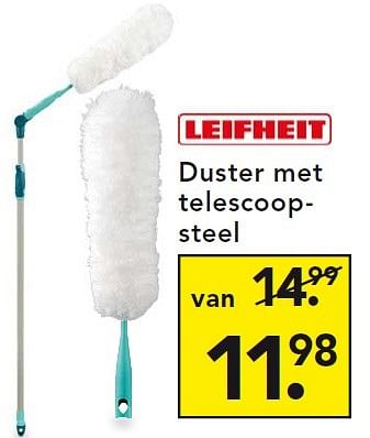 Aanbiedingen Duster met telescoopsteel - Leifheit - Geldig van 29/06/2015 tot 08/07/2015 bij Blokker