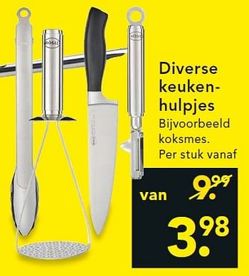 Aanbiedingen Diverse keukenhulpjes - Rosle - Geldig van 29/06/2015 tot 08/07/2015 bij Blokker
