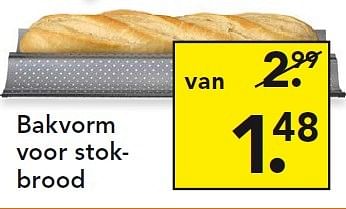 Aanbiedingen Bakvorm voor stokbrood - Huismerk - Blokker - Geldig van 29/06/2015 tot 08/07/2015 bij Blokker