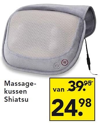 Aanbiedingen Massagekussen shiatsu - Huismerk - Blokker - Geldig van 29/06/2015 tot 08/07/2015 bij Blokker