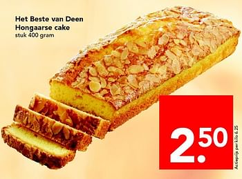 Aanbiedingen Het beste van deen hongaarse cake - Huismerk deen supermarkt - Geldig van 28/06/2015 tot 04/07/2015 bij Deen Supermarkten