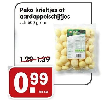Aanbiedingen Peka krieltjes of aardappelschijfjes - Peka - Geldig van 28/06/2015 tot 04/07/2015 bij Em-té