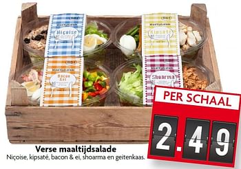 Aanbiedingen Verse maaltijdsalade - Vers &amp; Veggie - Geldig van 28/06/2015 tot 04/07/2015 bij Deka Markt