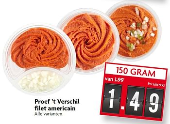 Aanbiedingen Proef `t verschil filet americain - Huismerk - Deka Markt - Geldig van 28/06/2015 tot 04/07/2015 bij Deka Markt