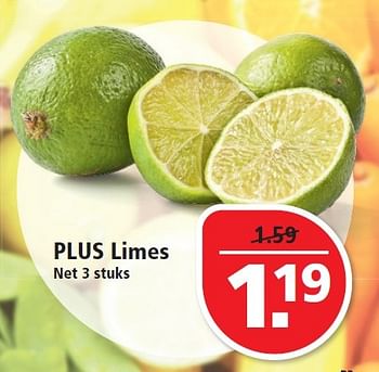 Aanbiedingen Plus limes - Huismerk - Plus - Geldig van 28/06/2015 tot 04/07/2015 bij Plus