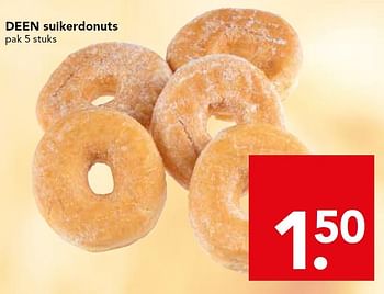 Aanbiedingen Deen suikerdonuts - Huismerk deen supermarkt - Geldig van 05/07/2015 tot 11/07/2015 bij Deen Supermarkten