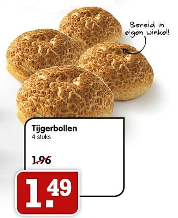 Aanbiedingen Tijgerbollen - Huismerk - Em-té - Geldig van 05/07/2015 tot 11/07/2015 bij Em-té