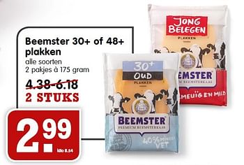 Aanbiedingen Beemster 30+ of 48+ plakken - Beemster - Geldig van 05/07/2015 tot 11/07/2015 bij Em-té