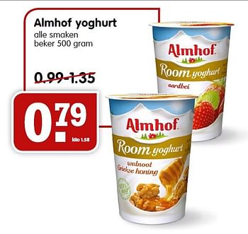 Aanbiedingen Almhof yoghurt - Almhof - Geldig van 05/07/2015 tot 11/07/2015 bij Em-té