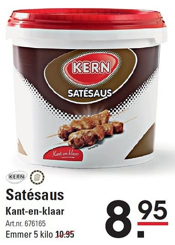 Aanbiedingen Satésaus kant-en-klaar - Kern - Geldig van 02/07/2015 tot 13/07/2015 bij Sligro