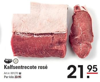 Aanbiedingen Kalfsentrecote rosé - Meierijsche Roem - Geldig van 02/07/2015 tot 13/07/2015 bij Sligro