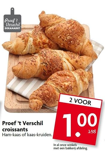 Aanbiedingen Proef `t verschil croissants - Huismerk - Deka Markt - Geldig van 05/07/2015 tot 11/07/2015 bij Deka Markt